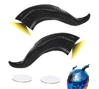 Motorcycle Helmet Devil Horns - 2-Pack Small Horn Trim, Decoration Accessory, Portable Ornament Equipment | Safety Gear Novelty Personalization Accessories Bike Styling Supplies