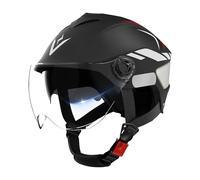 Motorcycle Helmets, Double Visor Design, UV Block Safety Hat, Sweat Absorbent Interior, Protective Riding Gear for Women, Husband, Teens, Outdoor Travel, 21.25-24.01 Inches
