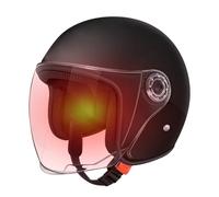 Motorcycle Helmets - Half Face Motorbike Helmet, Cascos De Motocicleta para Hombres Y Mujeres, Breathable Protective Gear Visor Todas Las Estaciones, Protección Y Calidez Invernal, For Commuting