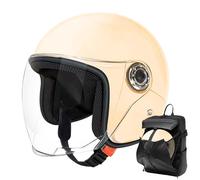Motorcycle Helmets - Half Face Motorbike Helmet, Cascos De Motocicleta para Hombres Y Mujeres, Breathable Protective Gear Visor Todas Las Estaciones, Protección Y Calidez Invernal, For Commuting