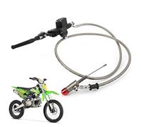 Motorcycle Hydraulic Clutch Kit 7/8 inch Handlebar Universal Includes 1200mm Oil Line Suitable for Off road Motorcycles Dirt Bikes ATVs and Mini Replaces Cable type Light Pull