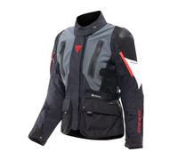 Dainese Carve Master 4 Gore-Tex Chaqueta de motocicleta impermeable para mujer, negro-gris-rojo, tamaño 44