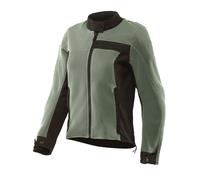 Motorcycle Jacket Mesh Fabric Woman Dainese Lisbona Air Iceberg Green/Black
