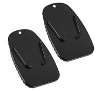 Motorcycle Kickstand Pad, 2-Piece Anti-Slip Kickstand Coaster Plate, Stable Parking Support for Soft Ground Grass Camping Garage Road Riding Scooter Adult Motorbike Use