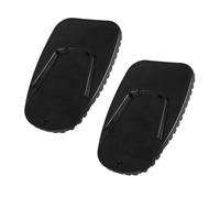 Motorcycle Kickstand Pad, Parking Support Coaster, Anti-Slip Stability Mat, 3.54x2.36 inches, Compact Pack Design, Wide Base Traction, Camping Garage Grass Road Scooter Riding Adult Use