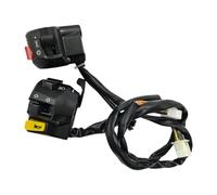 Motorcycle Kit, Lamp Control Button Set, Horn Indicator Assembly Unit, Waterproof ABS Electrical Build, Handlebar Light Controller Module, Scooter Motorcycle Signal Horn Lamp 2.36 inches