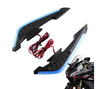 Motorcycle lateral Winglet, 2 x alerón aerodinámico, 6,77 x 1,69 pulgadas LED Light & Dynamic Stylish, Wing Sticker for Electric Scooter and Bike, and Motorcycle Modification Accessory