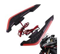 Motorcycle lateral Winglet, 2 x alerón aerodinámico, 6,77 x 1,69 pulgadas LED Light & Dynamic Stylish, Wing Sticker for Electric Scooter and Bike, and Motorcycle Modification Accessory