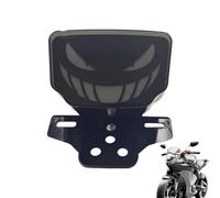 Motorcycle LED Brake Light - 12V Turn Lamp Modification Parts | Scary Smile Taillight With Bright Signal Output, ABS Housing With Clear Visibility, Brake Light, Motorbike Customization Long Travel