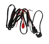 Motorcycle LED Wiring Harness, 12V 40A Relay Harness for 9-32V Dirt Bikes ATV Electric Car, Dual Light Connection with IP67 Waterproof Pure Copper Wire and ABS Bracket