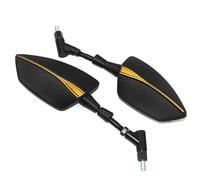 Motorcycle Left Right Rearview Side Mirrors For Bajaj Pulsar 200NS 200RS 200 AS All Year(Gold3)
