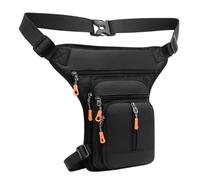 Motorcycle Leg Pouches - 13.78x12.99x1.38in Thigh Bag | Motorcycle Thigh Purse with Leg Strap | Quick-Release Buckle Attached Waterproof Waist Pack for Traveling Cell Phone Keys