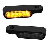 Motorcycle Mini LED Turn Signal Running Lights Amber White Blinker Indicators Lamps For Harley For Davidson Touring Accessories ，Luz de giro(Constant Amber)