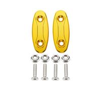 Motorcycle Mirror Chassis Rear View Mirror Hole Cover Decorative Code Cap Base Compatible with Suzuki GSX-R1000 600 750(Gold)