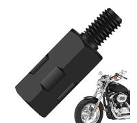 Motorcycle Mirror Mount Adapter, Rearview Mirrors Risers Height Extender, Motorbike Rear View Risers, Estable Easy to Install, Enhances Visibility for Riders, Bikes, Black