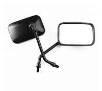 Motorcycle Mirrors, 10mm Bolt Motorcycle Handlebar Rectangle Rear view Side Mirrors, Compatible with Kawasaki Honda Suzuki Cruiser Scooter