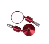Motorcycle Mirrors CNC Aluminum Universal Handlebar End 7/8" Rear View Mirror For Honda For Street Bike For Scooter For E-bike Side Mirror,Espejo Moto Lateral(Rosso)