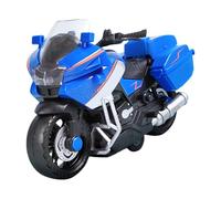 Motorcycle Model | Fun Interactive Light Up Model Motorcycle - Collectible Toy Home Room Decoration,Friction Power Mini Motorbike Kids Toy Gift Set For 3 Years+ (Red,Blue)