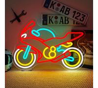 Motorcycle Neon Schild Dirt Bike Neon Sign Racing Car Neon Lights Auto Leuchtreklame für Garage Decor Junge Spielzimmer Jugendzimmer Trainingsraum Werkstatt Man Cave Geschenk für Biker Enthusiast