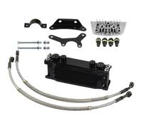 Motorcycle Oil Cooler, High Performance Radiator Core, Engine Heat Dissipation System for Trail Riding, Urban Commuting, Commercial Fleet Powersports and Mountain Terrain Use