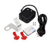 Motorcycle Phone Charger, Backlit Display Voltmeter, Voltmeter with Temperature Gauge, Charging Port for Motorbike Scooter Cycling Urban Commuting Road Trip, 9.5x5x1.2 Inches
