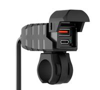 Motorcycle Phone Charger | Fast Charging Motorcycle USB Port Motorcycle Accessories | Safe Motorcycle USB with Hard Cover for Thanksgiving, Christmas, Chinese New Year