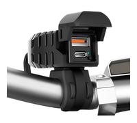 Motorcycle Phone Charger, Fast Charging USB Port Handlebar Accessory