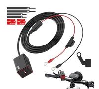 Motorcycle Phone Charger - Quick Charge Adapter,Anti Vibration, Impacts Resistant, Motorcycle Accessories for Adventure Touring Short Distance Riding Daily Riding