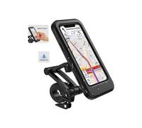 Motorcycle Phone Holder, Waterproof Bicycle Phone Holder, 360 Smartphone Mount for Motorcycle/Scooter with Rain Cover