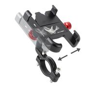 Motorcycle Phone Mount, Scooter Handlebar Navigation Holder, 360° Rotating Anti-Slip Cellphone Stand, Secure GPS Bracket for Biking Navigation, Road Motorcycle Riding Scooter Accessories, 14cm Alloy