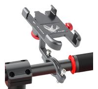 Motorcycle Phone Mount, Scooter Handlebar Navigation Holder, 360° Rotating Anti-Slip Cellphone Stand, Secure GPS Bracket for Biking Navigation, Road Motorcycle Riding Scooter Accessories, 14cm Alloy