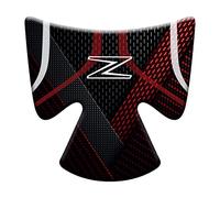 Motorcycle Protección resinada zona, compartimento para llave de encendido adhesivo efecto 3D, compatible con Kawasaki Z900 (rojo)