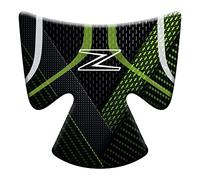 Motorcycle Protección resinada zona, compartimento para llave de encendido adhesivo efecto 3D, compatible con Kawasaki Z900 (verde)
