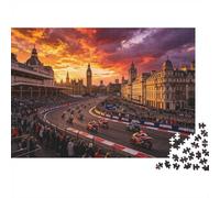 Motorcycle Racing 1000 Piezas Jigsaw Puzzle Recycled Paper London Track Puzzles para Ancianos Divertido y Estimulante Juego en Familia Perfect for Holiday Blessings 38x26cm/1000 Piezas