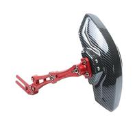 Motorcycle Rear Wheel Mudguard Mud Carbon Fiber Splash Guard Cover Compatible with Yamaha NMAX AEROX 155 Exciter 150 MSX125(Red)