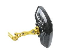 Motorcycle Rear Wheel Mudguard Mud Carbon Fiber Splash Guard Cover Compatible with Yamaha NMAX AEROX 155 Exciter 150 MSX125(Gold)