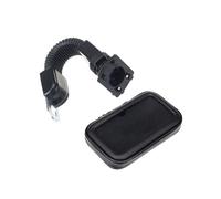 Motorcycle Rearview Mirror 8mm Hole Waterproof Bag for Case Mount Holder for pho Black XL