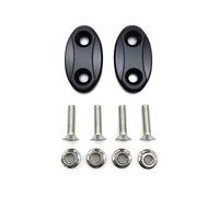 Motorcycle Rearview Mirror Block Off Base Plates Mirror Hole Cover Caps Compatible Compatible with S1000RR 2009-2019 / R1 2007-2014(Black)
