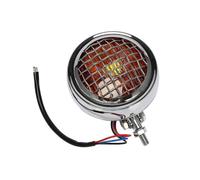 Motorcycle Retro Headlight with Grill light lamp Vintage Headlight compatible Chopper Touring A