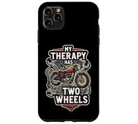 Motorcycle Rider Therapy Two Wheels Vintage Bike Carcasa para iPhone 11 Pro MAX