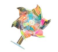 Motorcycle Rotating Windmill, Children's Electric Scooter Led Handlebar Windmill, 2.16 x 1.37 x 3.14 inches Removable Adhesive Eye-Catching Spinner for Car Dashboard, Motorcycle Home Creative Stylish