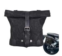 Motorcycle Saddle Bags - Waterproof Canvas, 1000g Tool Storage Bag | Vintage Handlebar Bag, Large Capacity Side Pouch, Buckle Strap Organizer For Motorcycle Bicycle Scooter Maintenance Daily Travel