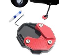Motorcycle Side Stand Foot Enlarger - Aluminum Alloy Replacement Extension Mat,Anti-Skid Pad, Rustproof, Modified Accessories for Parking on Hot Pavement, Grass