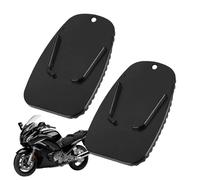Motorcycle Side Stand Pad - Enhance Stability And Safety | Universal Support Plate + | + Anti-Slip Extension Pad | For Parking On Grass Sand And Muddy Soft Surfaces, Compact Portable Design