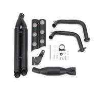 Motorcycle Slip-on Mufflers Exhaust Muffler Pipe with Heat Shield Kit For Kawasaki For Vulcan 650 For VN650 2015-2023