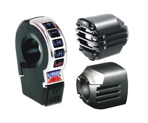 Motorcycle Speakers - Wireless Audio, Handlebar Audio with Phone Charging, Waterproof Sound System for Motorbike, Outdoor Ride Gear, Speakers for Scooter Bicycle Car