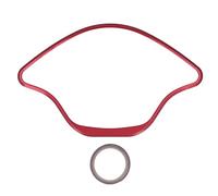 Motorcycle Speedometer Protector Instrument Panel Replacement Ideal for Sprint Primavera 50 125 150 13 To 21 with Aerospace Grade CNC Aluminum Alloy High Strength and Durability (B Red)