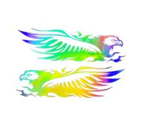 Motorcycle Sticker Pack, Car Eagle Decals, 9.06x5.71in Vintage Reflective Patch, Waterproof Authentic Material, Self Adhesive Easy Application for Vehicles, Bike, Scooter, Dirt, Laptop, Truck