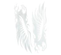 Motorcycle Stickers and Decals, Car Stickers Eagle Design, 9.06x5.71 inches Vintage Reflective Waterproof Self-Adhesive Patch for Vehicles, Bike, Scooter, Dirt, Laptop, Truck, Decoration