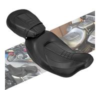 Motorcycle Two-Up Front Rear Driver Passenger Leather Seat Compatible With Harle Touring CVO Road King Street Electra Glide FLTRX 2009-2023(Two Up Seat C)